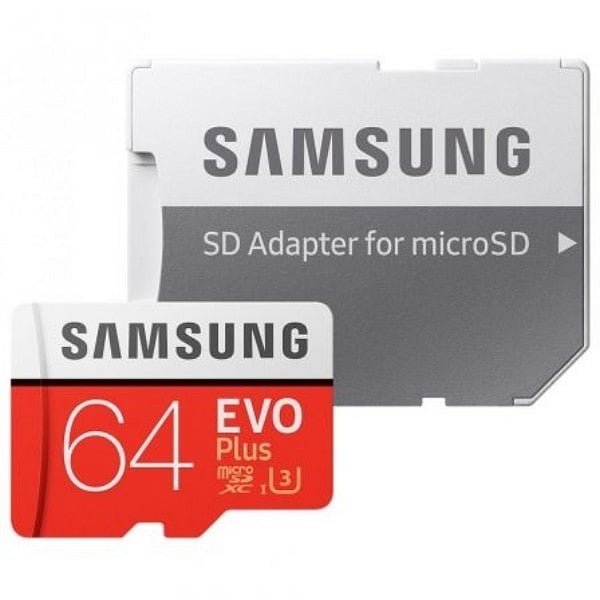 Samsung EVO PLUS 64GB MicroSD Clase 10  Memoria Flash