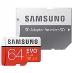 Samsung EVO PLUS 64GB MicroSD Clase 10  Memoria Flash