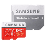 Samsung EVO PLUS 256GB MicroSD Clase 10  Memoria Flash