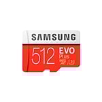 Samsung EVO PLUS 512GB MicroSD Clase 10  Memoria Flash