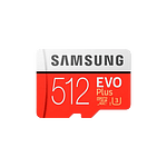 Samsung EVO PLUS 512GB MicroSD Clase 10  Memoria Flash