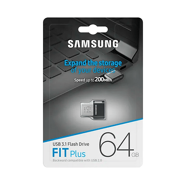Samsung FIT Titan Gray Plus 64GB USB 31  PenDrive