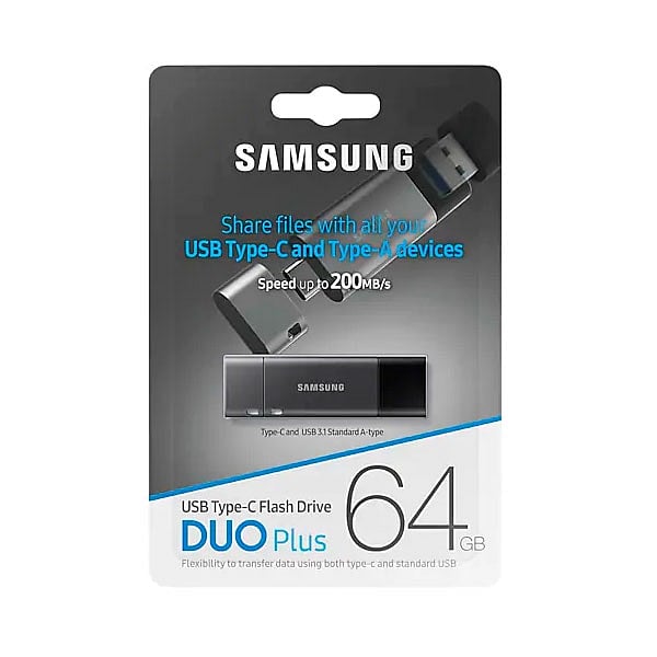 Samsung DUO Titan Gray Plus 64GB USB 31  PenDrive