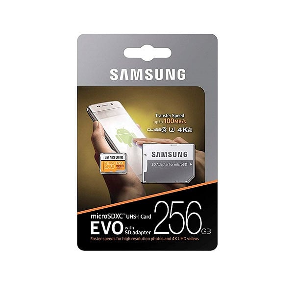 Samsung EVO 256GB MicroSD Clase 10  Memoria Flash
