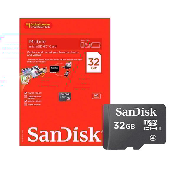 SanDisk  tarjeta de memoria flash  32 GB  microSDHC