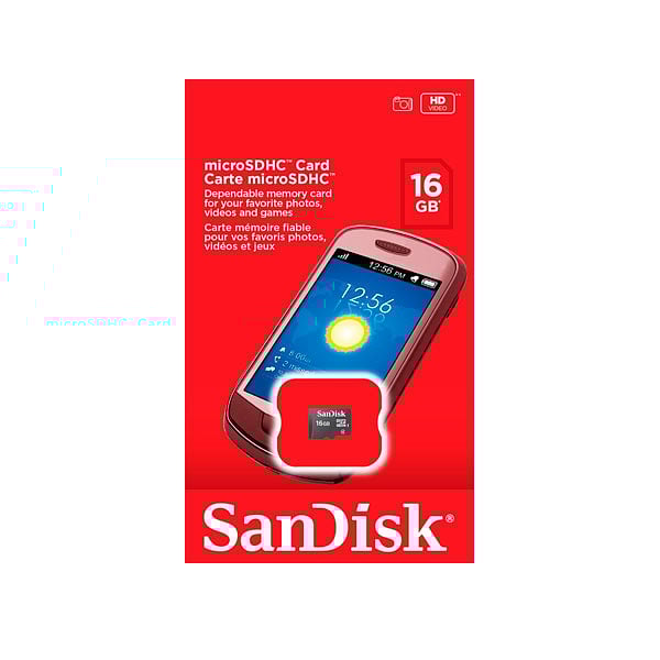 SanDisk 16GB clase 4  Tarjeta microSD