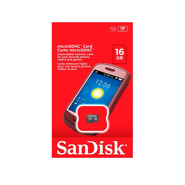 SanDisk 16GB clase 4  Tarjeta microSD