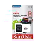 SanDisk Android Ultra 64GB 80MBs cadapt  Tarjeta MicroSD