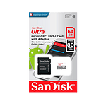SanDisk Android Ultra 64GB 80MBs cadapt Tarjeta MicroSD SanDisk Android Ultra 64GB 80MBs cadapt Tarjeta MicroSD