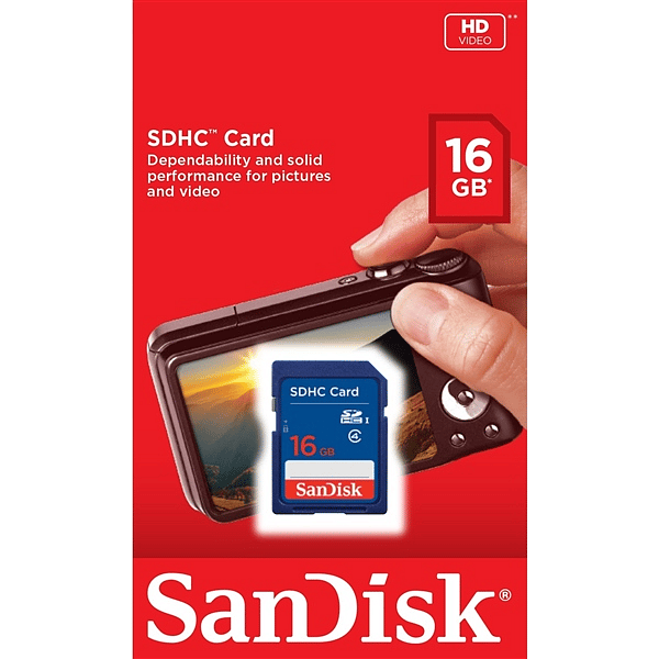 SanDisk Standard 16GB  Tarjeta SD
