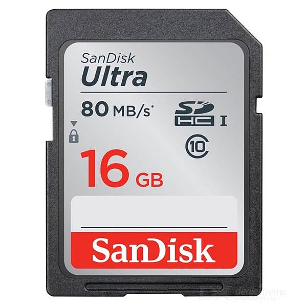 SanDisk Ultra 16GB 80MBs  Tarjeta SD