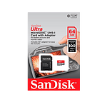 SanDisk Ultra 64GB 100MBs cadap  Tarjeta microSD