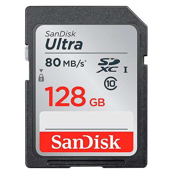 SanDisk Ultra 128GB 80MBs  Tarjeta SD