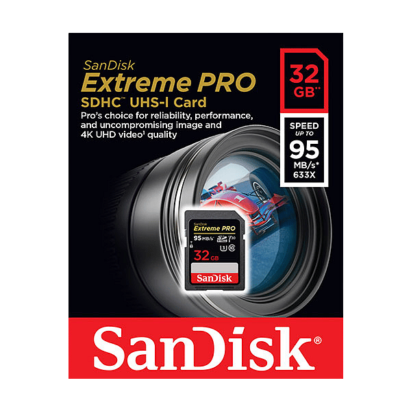 SanDisk Extreme Pro 32GB 95MBs 90MBs  Tarjeta SD