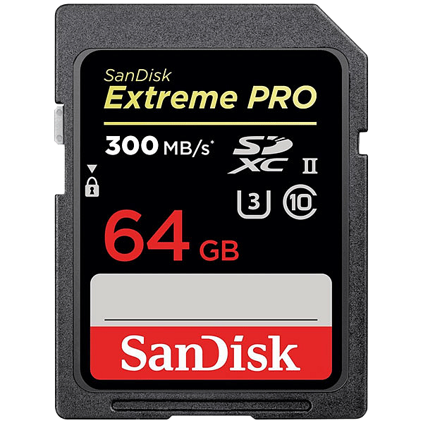 SanDisk Extreme Pro 64GB 300MBs UHSII  Tarjeta SD
