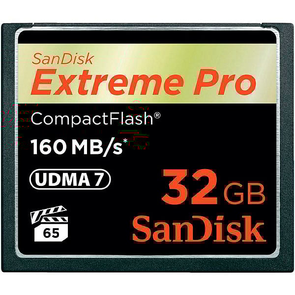SanDisk Extreme Pro 32GB 160MBs  Tarjeta CompactFlash