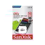 SanDisk Ultra Android 16GB 80MBs  Tarjeta microSD