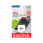 SanDisk Ultra Android 16GB 80MBs  Tarjeta microSD