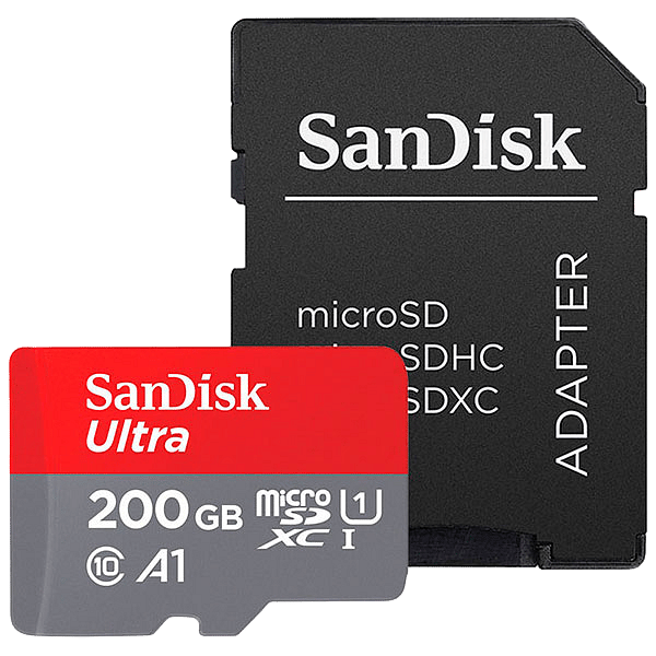 SanDisk Ultra Android 200GB 100MBs cadapt Tarjeta microSD