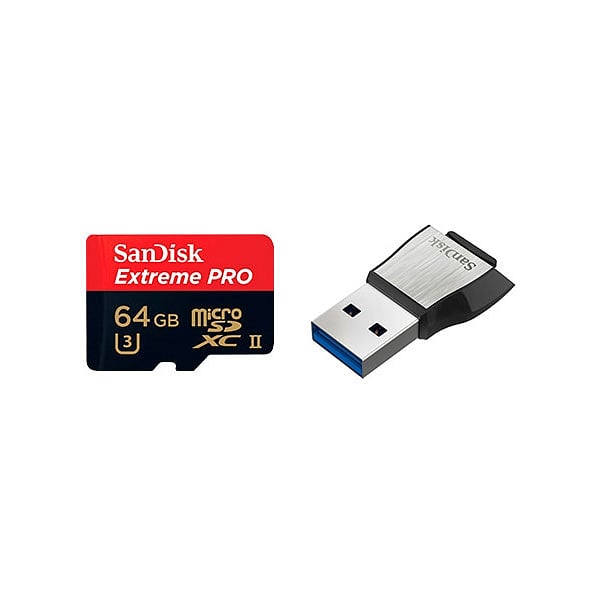 SanDisk Extreme Pro 64GB 275MBs  USB3  Tarjeta microSD