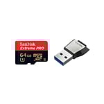 SanDisk Extreme Pro 64GB 275MBs  USB3  Tarjeta microSD