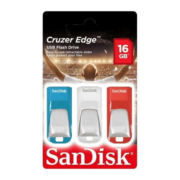 SanDisk Cruzer Edge 16GB pack de 3  PenDrive