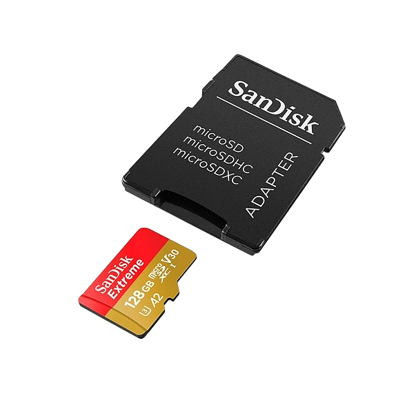 Sandisk Extreme MicroSD 128GB  adaptador  Rescue Pro Delx