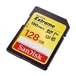 SanDisk Extreme 128GB 150MBs V30 UHSI U3  Tarjeta SD