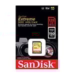 SanDisk Extreme 128GB 150MBs V30 UHSI U3  Tarjeta SD