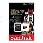 SanDisk Extreme Pro 128GB 170MBs cAdap  Soft  MicroSD