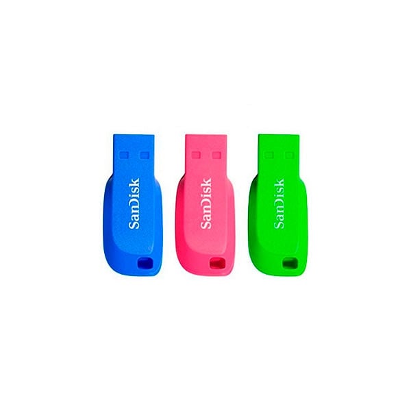 SanDisk Cruzer Blade 32GB Pack de 3 unidades  Pendrive