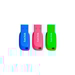 SanDisk Cruzer Blade 32GB Pack de 3 unidades  Pendrive