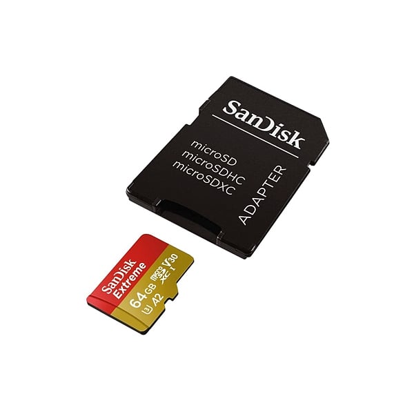 SanDisk Extreme 64GB 160MBs cadap  Tarjeta microSD