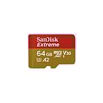 SanDisk Extreme 64GB 160MBs cadap  Tarjeta microSD
