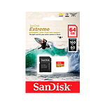 SanDisk Extreme 64GB 160MBs cadap  Tarjeta microSD
