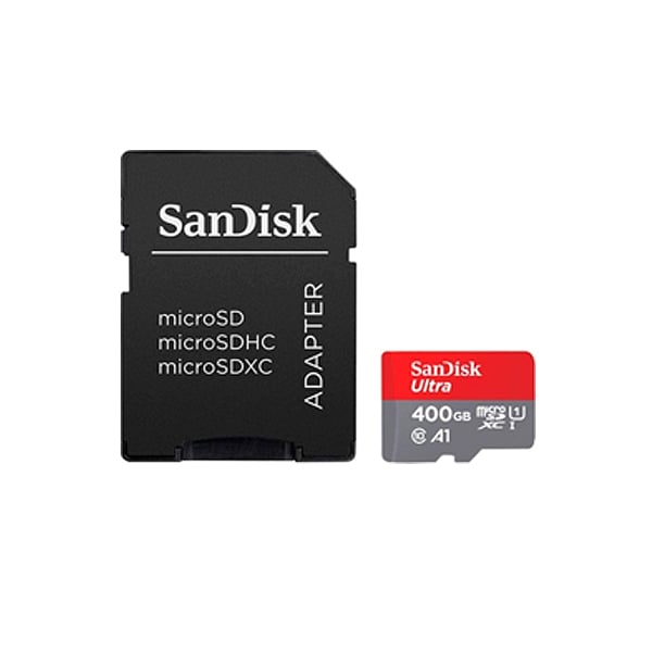 SanDisk Ultra Android 400GB 100MBs cAdap  Tarjeta MicroSD