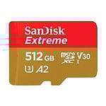 SanDisk Extreme 512GB 160MBs cAdap  Soft  MicroSD