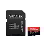 SanDisk Extreme Pro 64GB 170MBs cAdap  Soft  MicroSD