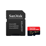 SanDisk Extreme Pro 64GB 170MBs cAdap  Soft  MicroSD