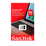 SanDisk Cruzer Fit USB 20 64GB PenDrive SanDisk Cruzer Fit USB 20 64GB PenDrive