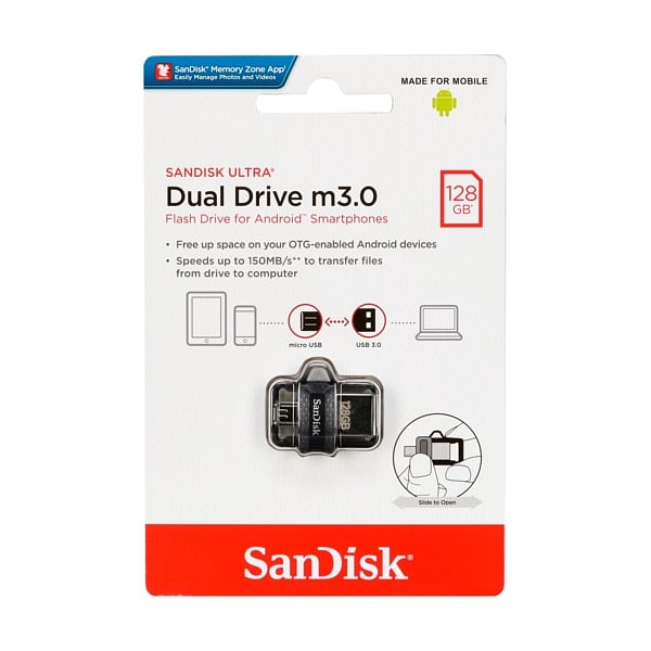 SanDisk Ultra Dual Drive m30 USB 30 128GB  PenDrive