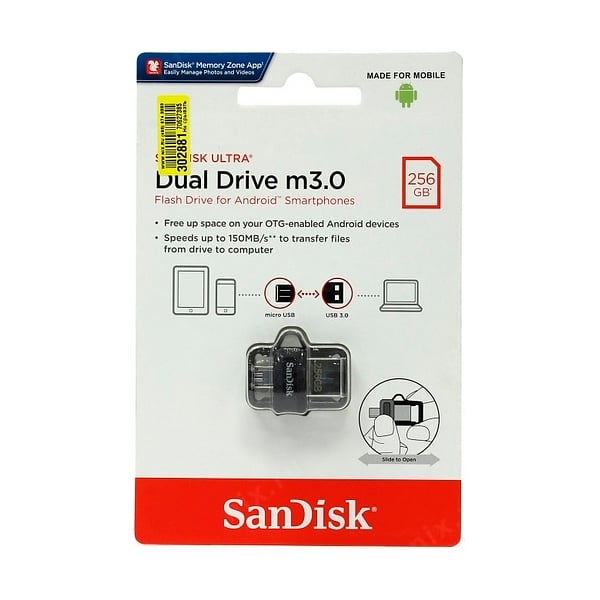 SanDisk Ultra Dual Drive m30 USB 30 256GB  PenDrive