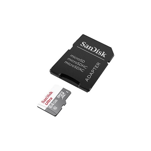 SanDisk Ultra 64GB 100MBs cadapt  Tarjeta microSD