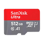 Sandisk Ultra 512GB 150MBs cada 10 UHSI  Tarjeta MicroSD