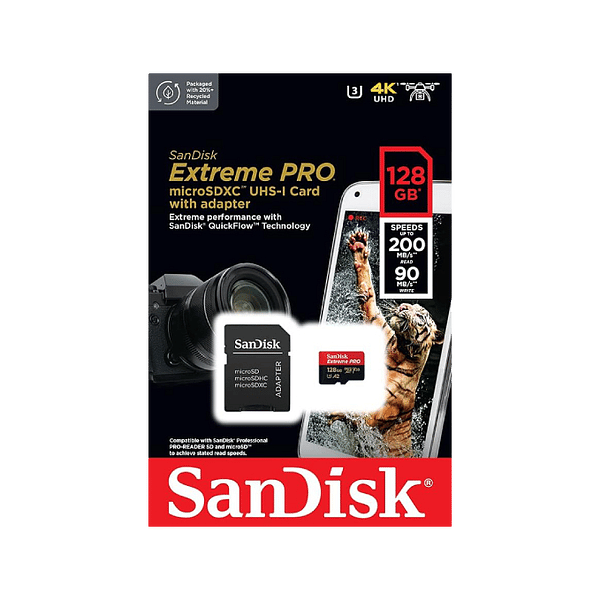 MEMORIA MICRO SDXC SANDISK EXTREME PRO 128GBSD ADAPT