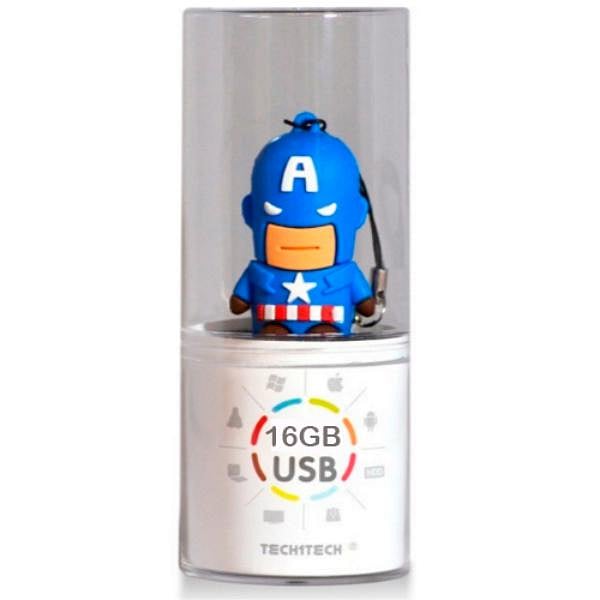 TECH1TECH Capitán América 16GB USB2  PenDrive