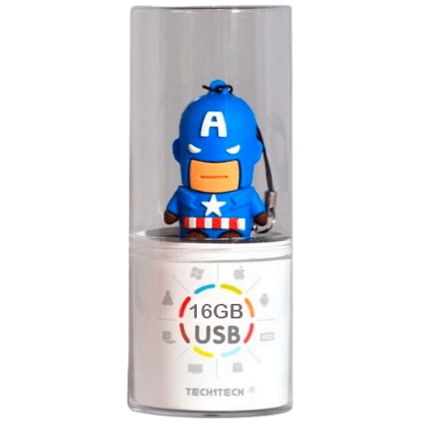 TECH1TECH Capitán América 16GB USB2  PenDrive