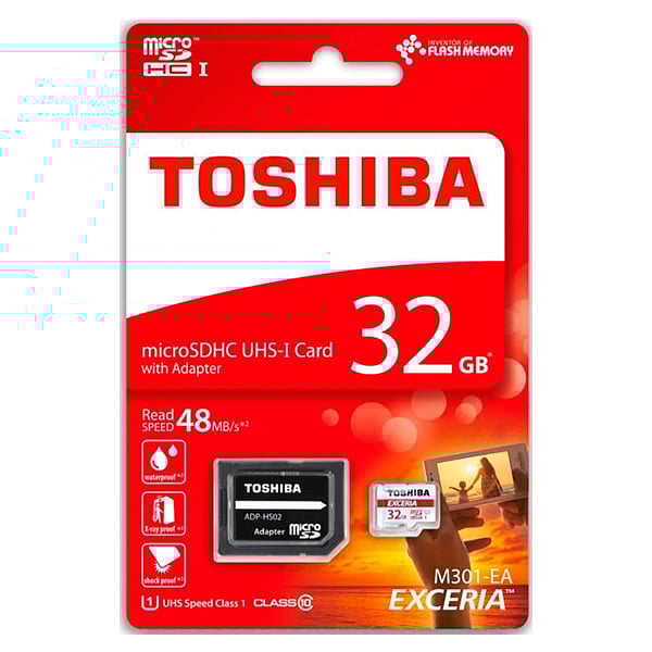 Toshiba Exceria 32GB 48MBs cadap  Tarjeta MicroSD