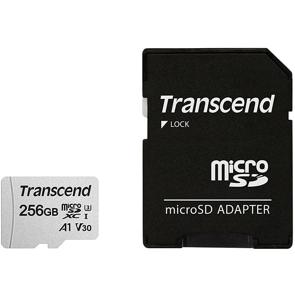 Transcend 300S 256GB CL10 UHS3 cadaptador  Micro SD
