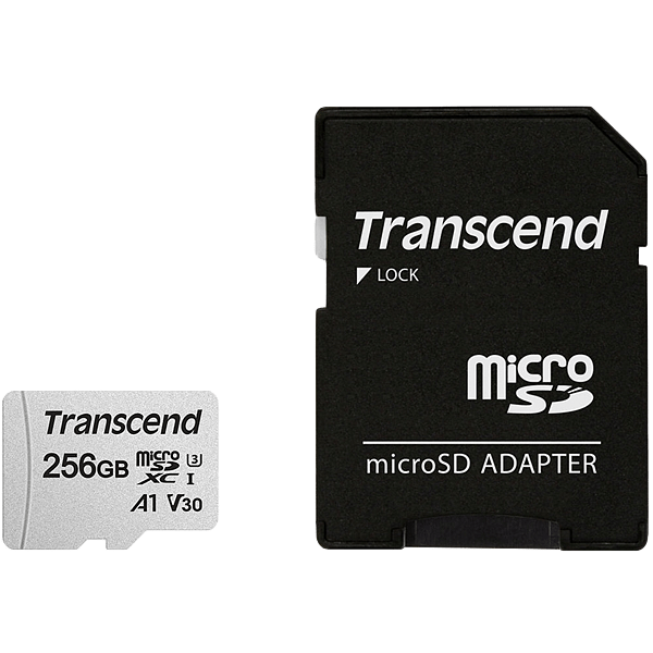 Transcend 300S 256GB CL10 UHS3 cadaptador  Micro SD